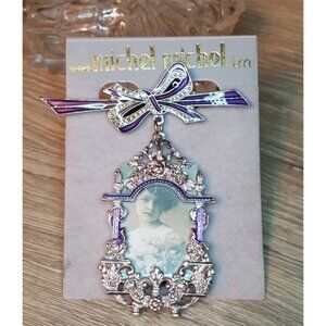 Vintage Michel Victorian Revival Style Picture Frame Pin